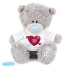 Personalised 10&quot; Me to You Bear with Heart T Shirt
