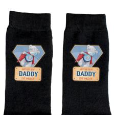 Personalised Me to You Bear Super Hero Mens Socks