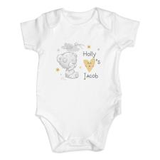 Personalised Tiny Tatty Teddy Baby Vest 0-3 Months