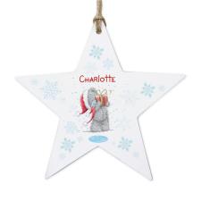 Personalised Me to You Wooden Star Christmas Decoration