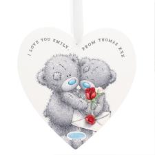 Personalised Me to You Large Wooden Heart Decoration