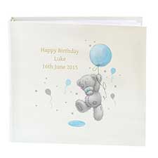 Personalised Me to You Blue Balloon Sleeved Photo Album