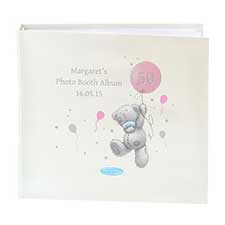 Personalised Me to You Pink Balloon Sleeved Photo Album
