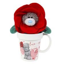 Rose Flower Pot Mug & Plush Me to You Bear Gift Set