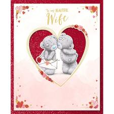 Beautiful Wife Handmade Me to You Bear Valentine's Day Card
