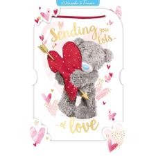 3D Holographic Keepsake Sending Love Me to You Valentine&#39;s Day Card
