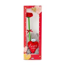 4&quot; Love You Me to You Bear &amp; Rose Gift Set