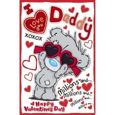 Daddy My Dinky Bear Me to You Bear Valentine&#39;s Day Card