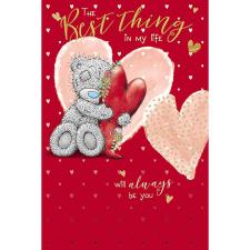 Bear Hugging Love Heart Me to You Bear Valentine's Day Card