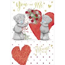 Meant To Be Me to You Bear Valentine's Day Card