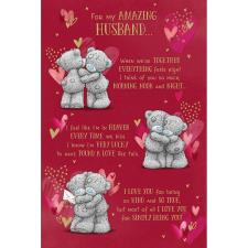 Amazing Husband Verse Me to You Bear Valentine&#39;s Day Card