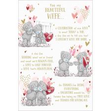 Beautiful Wife Verse Me to You Bear Valentine's Day Card