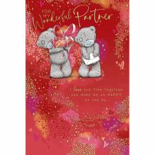 Wonderful Partner Me to You Bear Valentine&#39;s Day Card