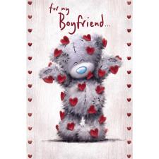 Boyfriend Softly Drawn Me to You Bear Valentine&#39;s Day Card