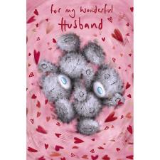 Wonderful Husband Softly Drawn Me to You Valentine&#39;s Day Card
