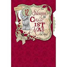Sleeps Til Christmas Pop Up Me to You Bear Card