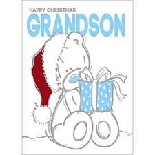 Grandson Sketchbook Me to You Bear Christmas Card