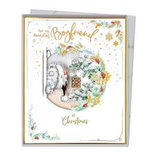 Amazing Boyfriend Me to You Bear Handmade Boxed Christmas Card