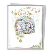 One I Love Me to You Bear Handmade Boxed Christmas Card