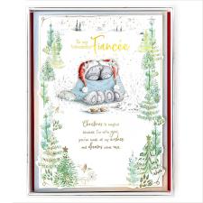 Wonderful Fiancee Me to You Bear Luxury Boxed Christmas Card