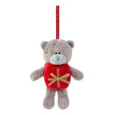 3" Dressed As Present Me to You Bear Plush Tree Decoration