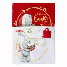 Adult &amp; Child Me to You Bear Christmas Apron Gift Set