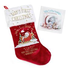 My 1st Christmas Baby Stocking &amp; Story Book Gift Set