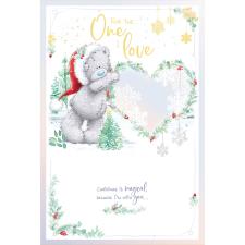 One I Love Pop Up Handmade Me to You Bear Christmas Card