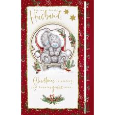 Lovely Husband Handmade Me to You Bear Christmas Card