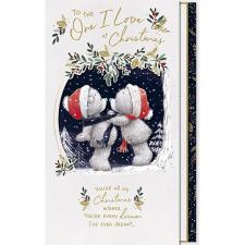 One I Love Handmade Me to You Bear Christmas Card