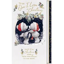 One I Love Handmade Me to You Bear Christmas Card