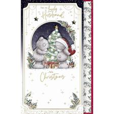 Lovely Husband Handmade Me to You Bear Christmas Card