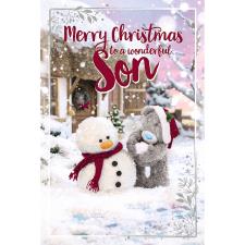 3D Holographic Wonderful Son Me to You Bear Christmas Card