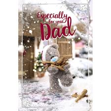 3D Holographic Dad Me to You Bear Christmas Card