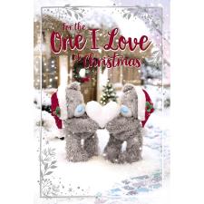 3D Holographic One I Love Me to You Bear Christmas Card