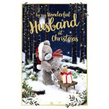 3D Holographic Husband Me to You Bear Christmas Card