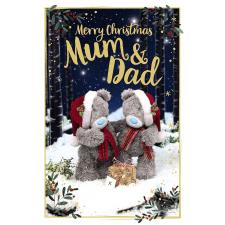 3D Holographic Mum &amp; Dad Me to You Bear Christmas Card