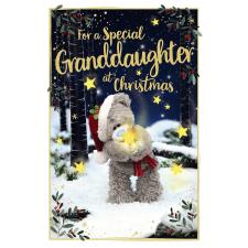 3D Holographic Granddaughter Me to You Bear Christmas Card