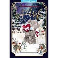 3D Holographic Gorgeous Wife Me to You Bear Christmas Card
