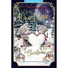 3D Holographic One I Love Me to You Bear Christmas Card