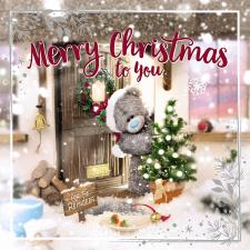 3D Holographic Merry Christmas To You Me to You Bear Christmas Card