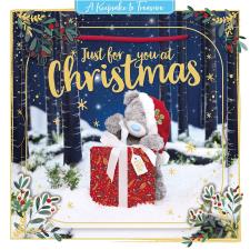 3D Holographic Keepsake Just For You Me to You Bear Christmas Card