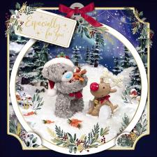 3D Holographic Especially For You Me to You Bear Christmas Card