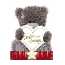 7&quot; Love You Always Padded Heart Me to You Bear