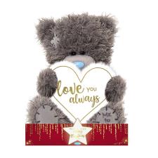 7" Love You Always Padded Heart Me to You Bear