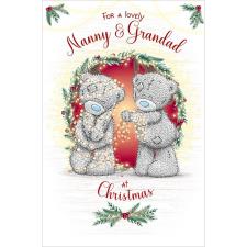 Lovely Nanny &amp; Grandad Me to You Bear Christmas Card