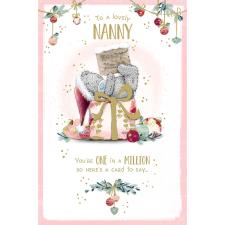 Nanny Me to You Bear Christmas Card