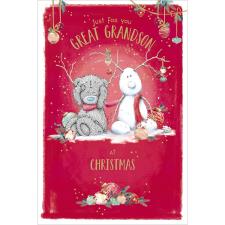 Great Grandson Me to You Bear Christmas Card