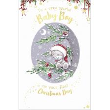 Baby Boy 1st Christmas Me to You Bear Christmas Card