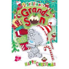Brilliant Grandson My Dinky Bear Me to You Bear Christmas Card